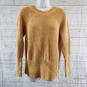 Universal Thread Womens Sweater Sz Medium Orange Cotton Blend Long Sleeve